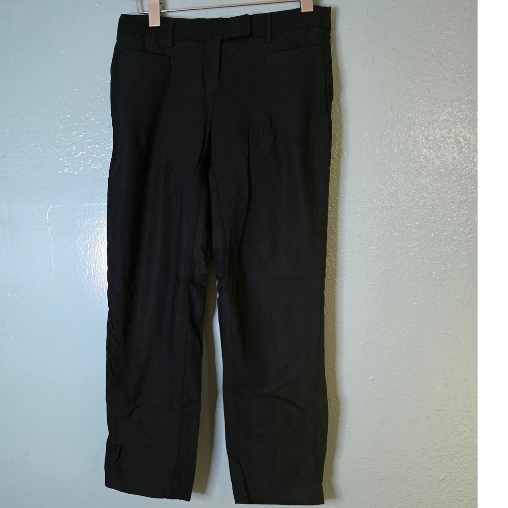 Dalia Collection Modern Fit Black Stretch Trousers Size W28 L26